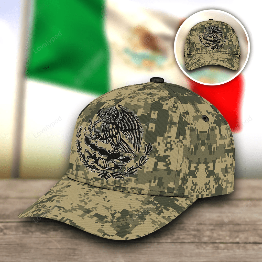 Cool Mexico 3D Full Printing Classic Cap, Cap For Mexican, Mexico Cap For Him Trucker Hats Custom Hats Gifts For Men & Women