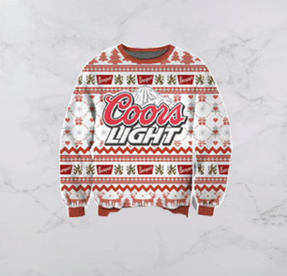 Coors Banquet Ugly Christmas Sweater Adult 3D Funny Matching for family