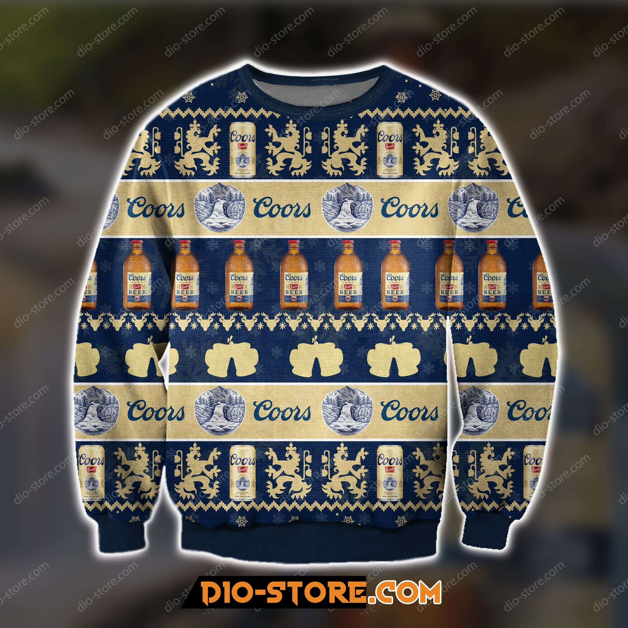 Coors Golden Beer Ugly Christmas Sweater Adult 3D Funny Matching for family