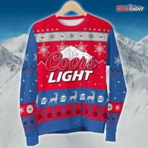 Coors Light Ugly Christmas Sweater Adult 3D Funny Matching for family