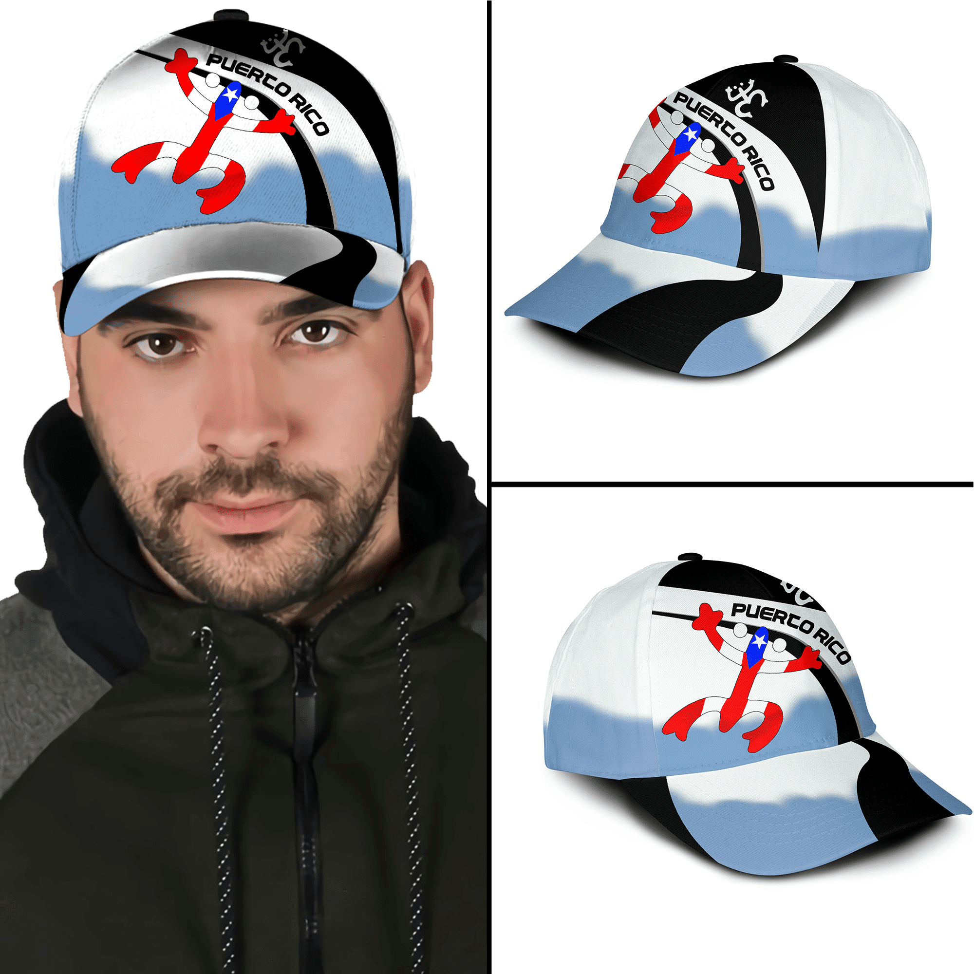 Coqui Puerto Rico Hat Classic Cap Trucker Hats Custom Hats Gifts For Men & Women