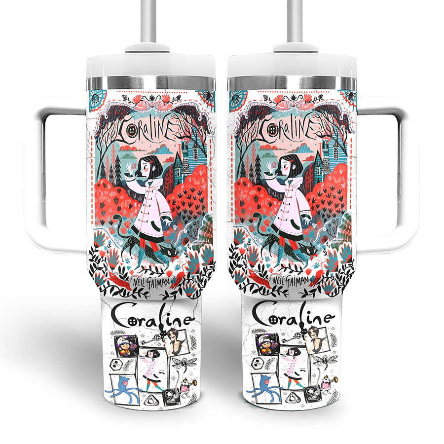 Coraline Cartoon Custom Stanley Cup 40 oz 30 oz Tumbler With HandleTVC2301329 - Image 3