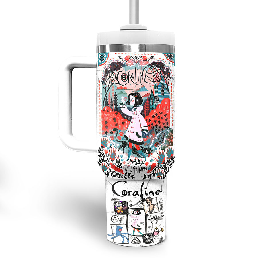 Coraline Cartoon Custom Stanley Cup 40 oz 30 oz Tumbler With HandleTVC2301329 - Image 4