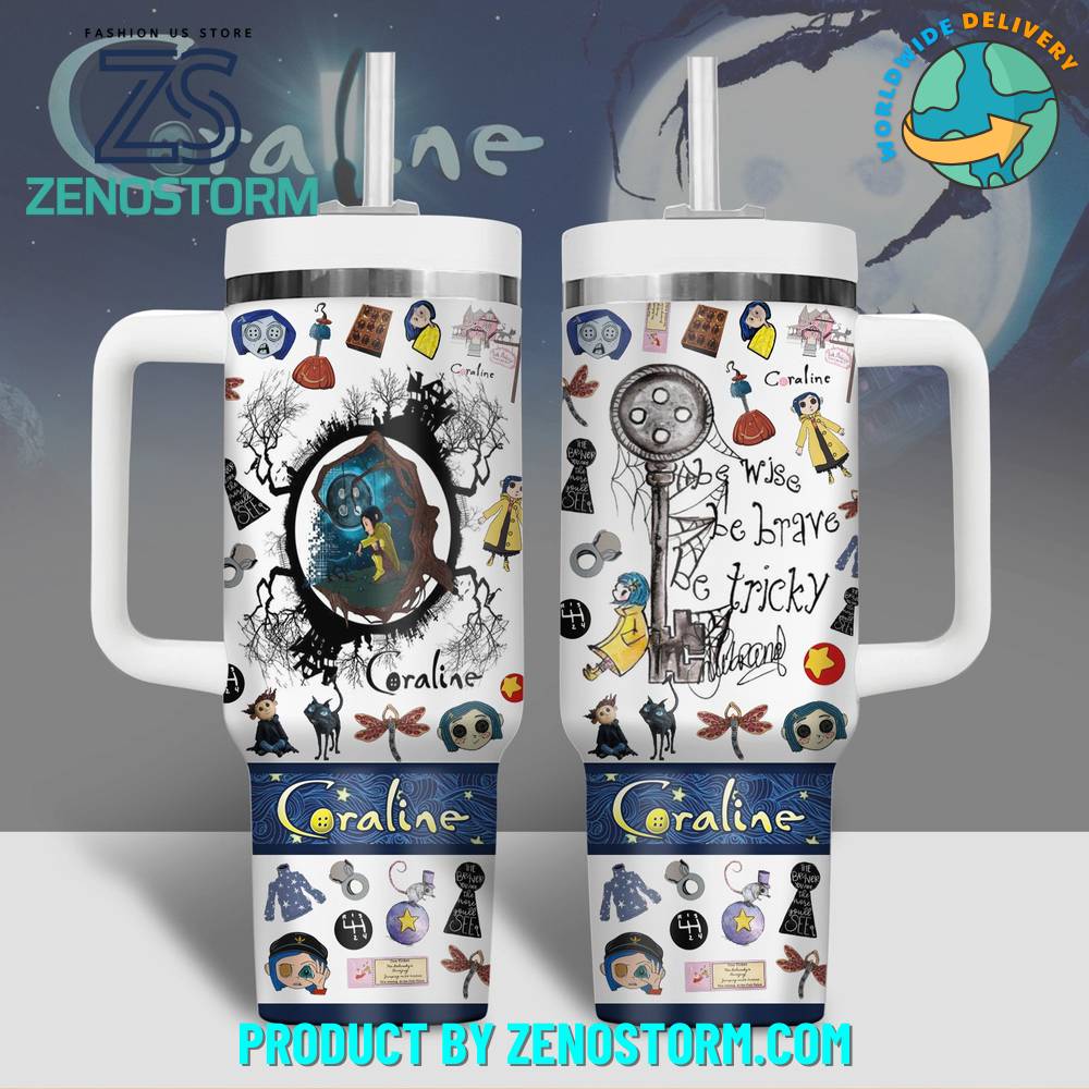 Coraline Cartoon Custom Stanley Cup 40 oz 30 oz Tumbler With HandleTVC2301418