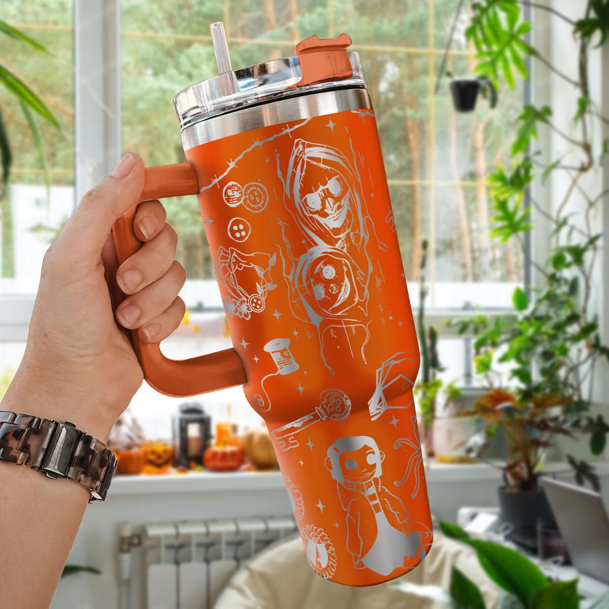 Coraline Cartoon Custom Stanley Cup 40 oz 30 oz Tumbler With HandleTVC2301446