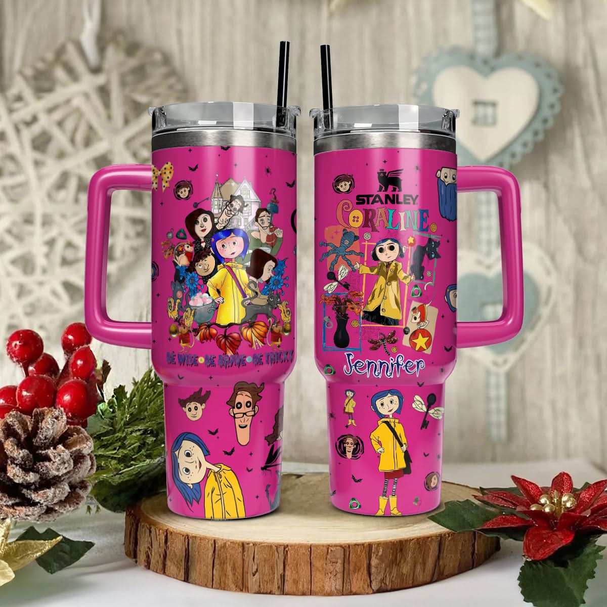 Coraline Cartoon Custom Stanley Cup 40 oz 30 oz Tumbler With HandleTVC2301449