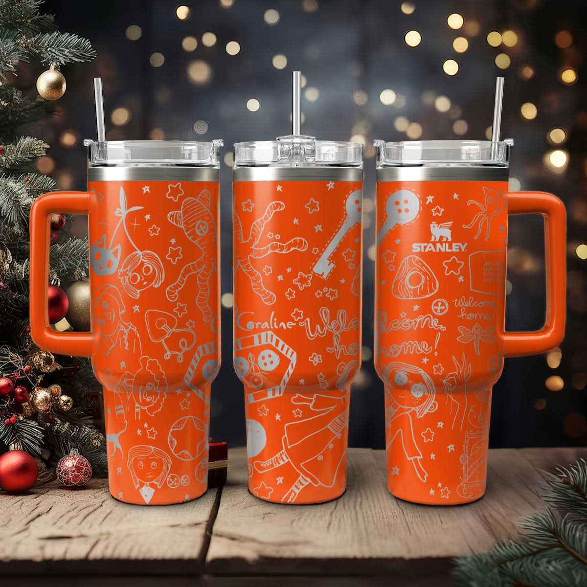 Coraline Cartoon Custom Stanley Cup 40 oz 30 oz Tumbler With HandleTVC2301450
