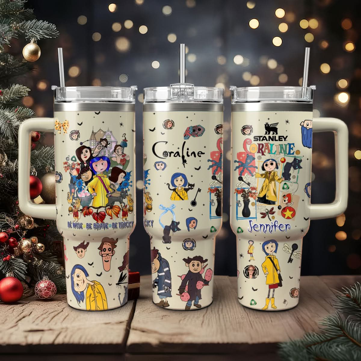 Coraline Cartoon Custom Stanley Cup 40 oz 30 oz Tumbler With HandleTVC2301450