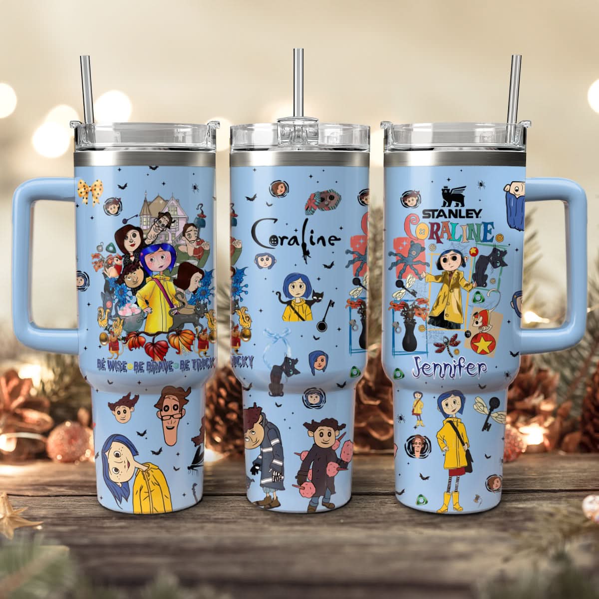 Coraline Cartoon Custom Stanley Cup 40 oz 30 oz Tumbler With HandleTVC2301450