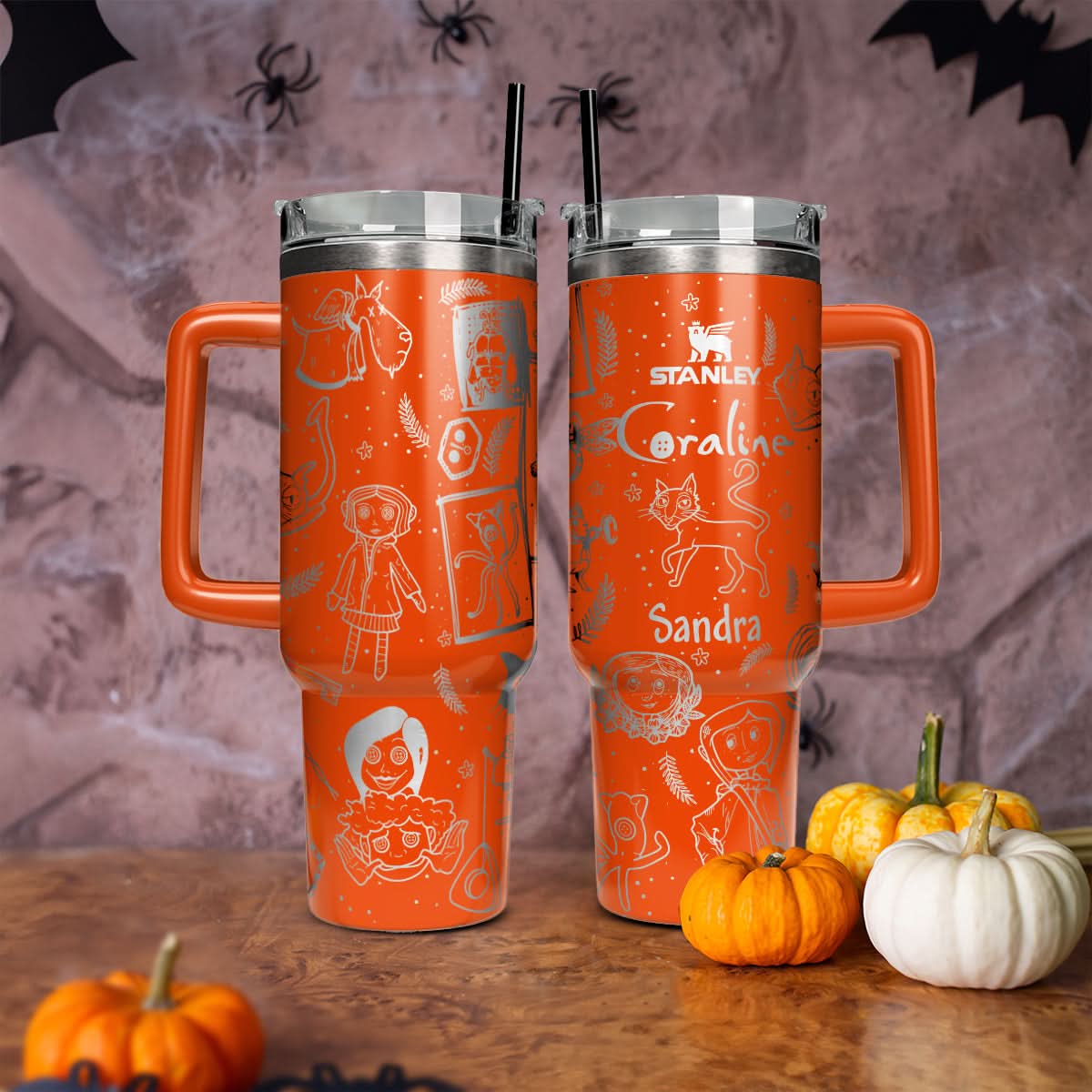 Coraline Cartoon Custom Stanley Cup 40 oz 30 oz Tumbler With HandleTVC2301453