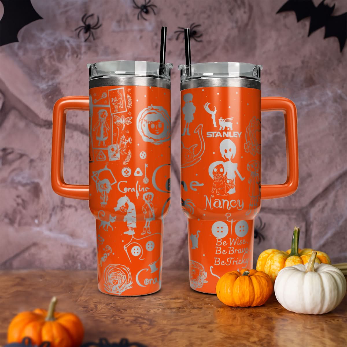 Coraline Cartoon Custom Stanley Cup 40 oz 30 oz Tumbler With HandleTVC2301454