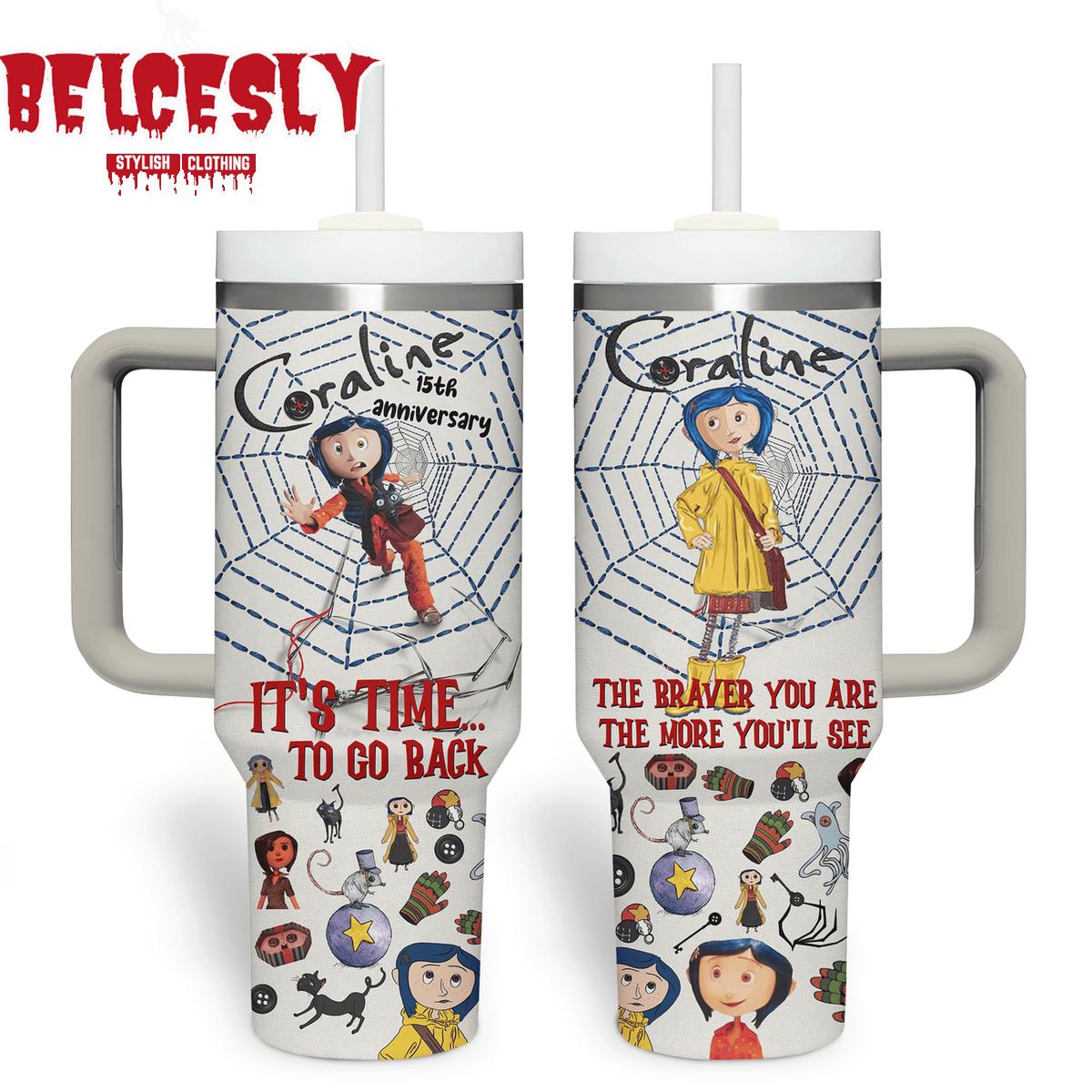 Coraline Cartoon Custom Stanley Cup 40 oz 30 oz Tumbler With HandleTVC2301534
