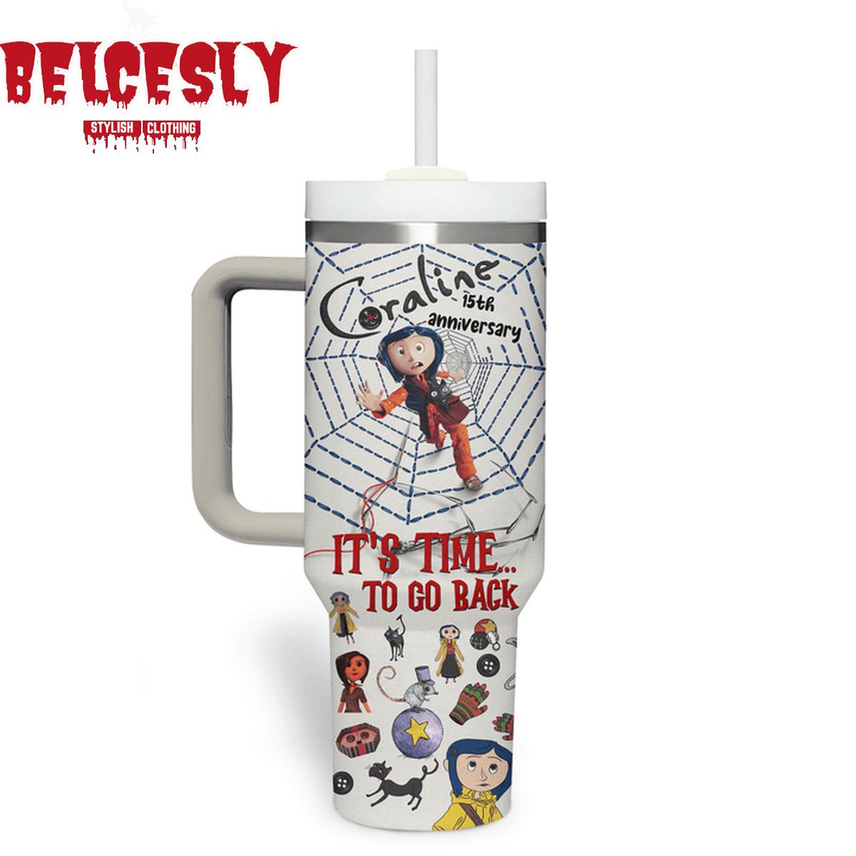 Coraline Cartoon Custom Stanley Cup 40 oz 30 oz Tumbler With HandleTVC2301534 - Image 3