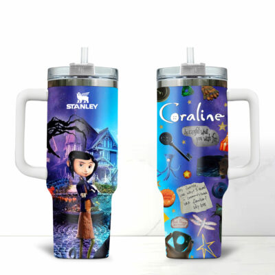 Coraline Custom Stanley Cup 40 oz 30 oz Tumbler With HandleTVC230192