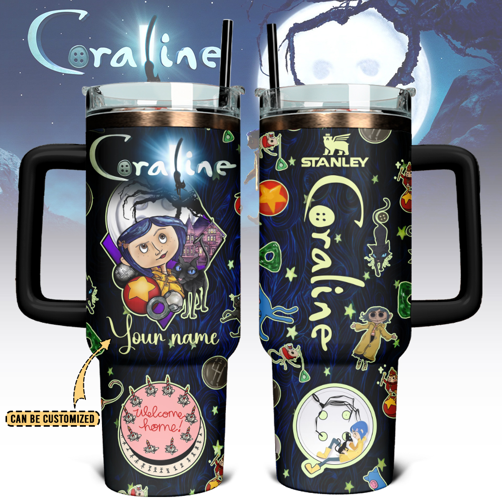 Coraline x Halloween Custom Stanley Cup 40 oz 30 oz Tumbler With HandleTVC2301126