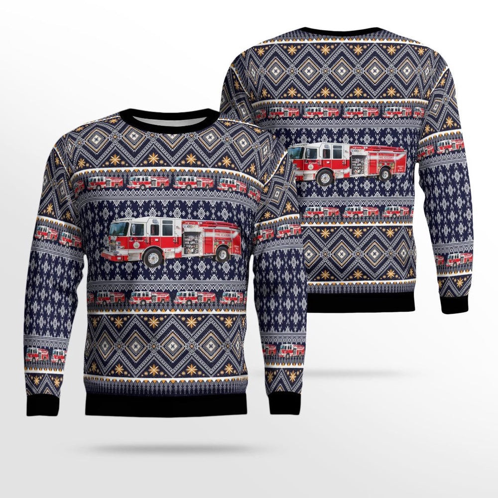 Coraopolis Pennsylvania Allegheny County Emergency Services AOP Ugly Sweater Xmas Unisex Sweater Christmas Gifts For Men Women