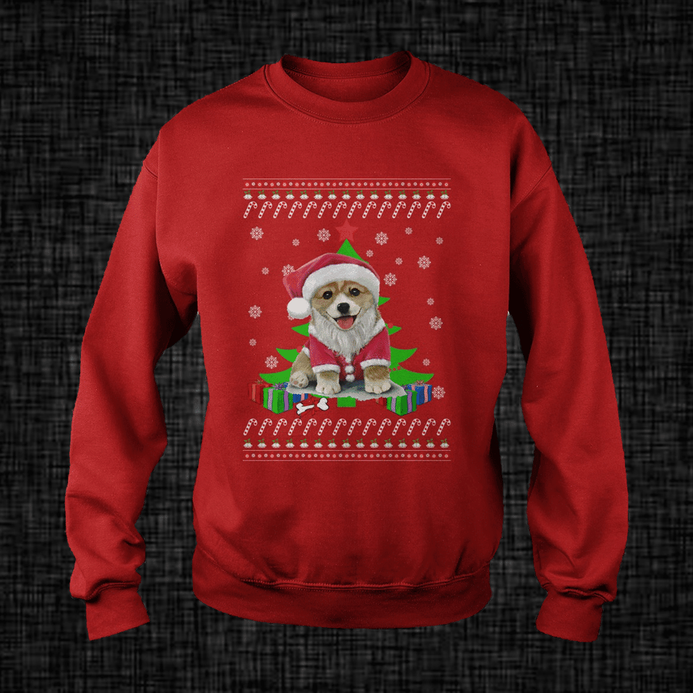 Corgi Dog Ugly Christmas Sweater Adult 3D Funny Matching for family