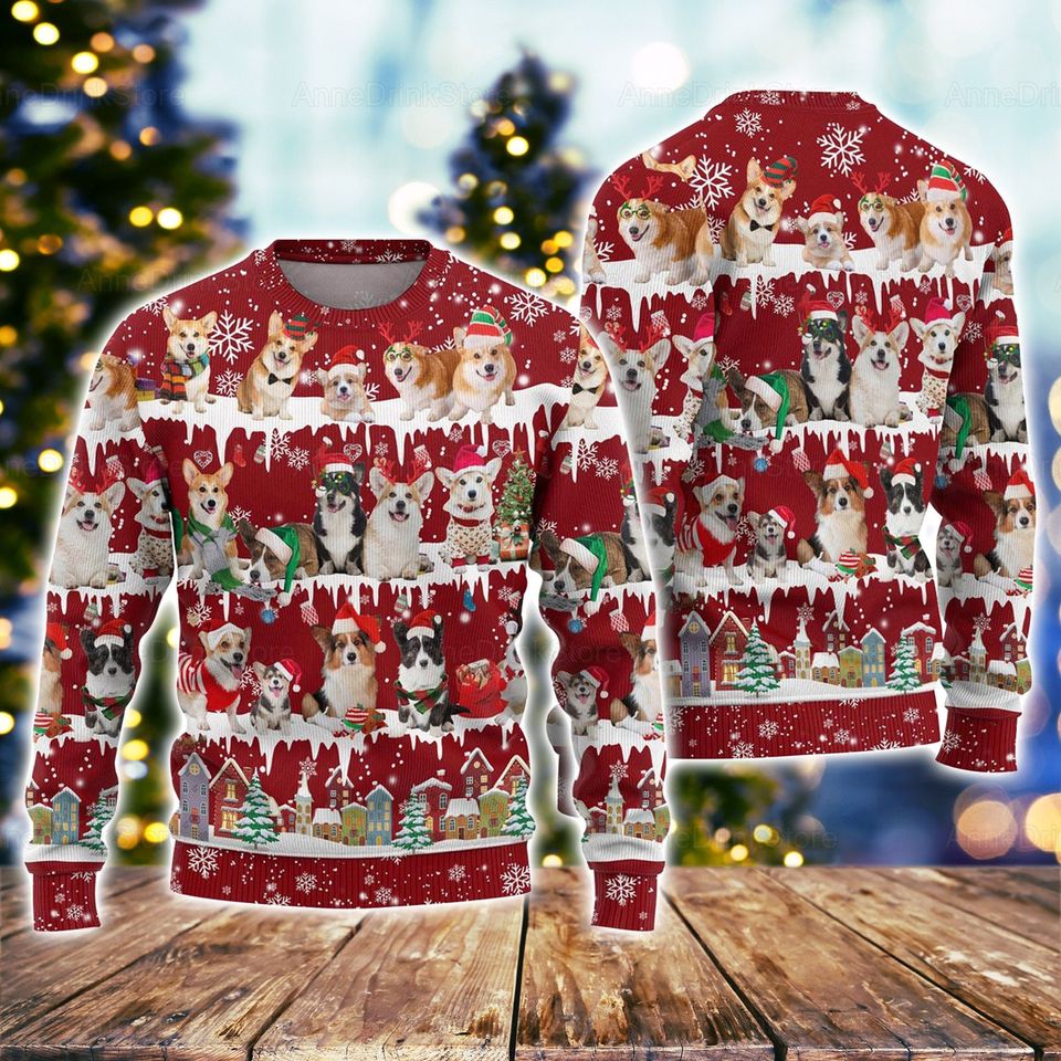 Corgi Ugly Christmas Sweater