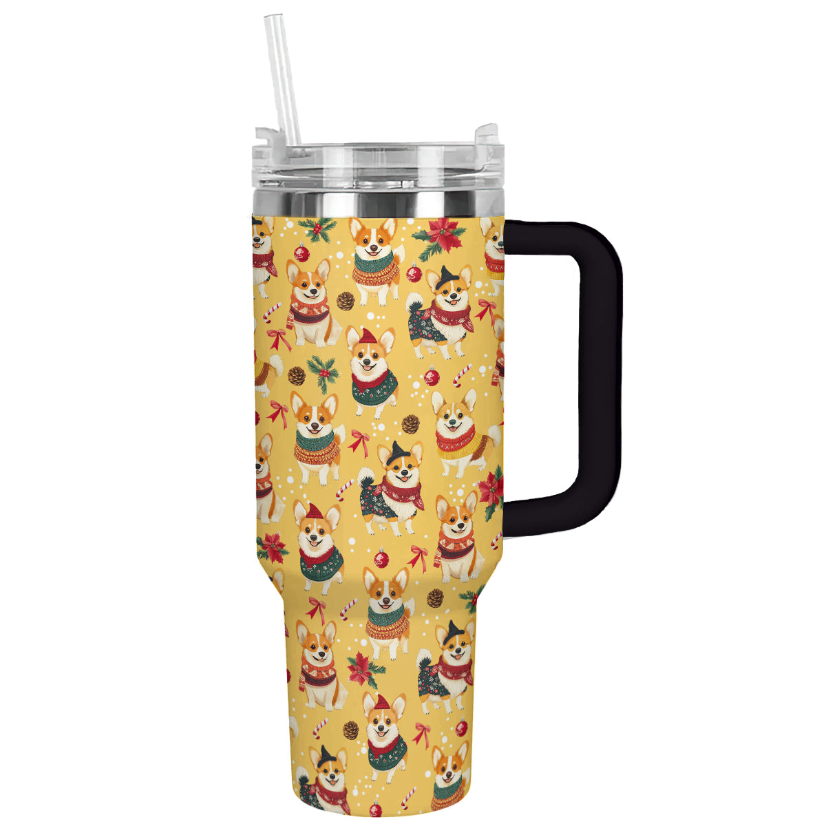 Corgis Christmas Party Custom Stanley Cup 40 oz 30 oz Tumbler With HandleTVC2301500