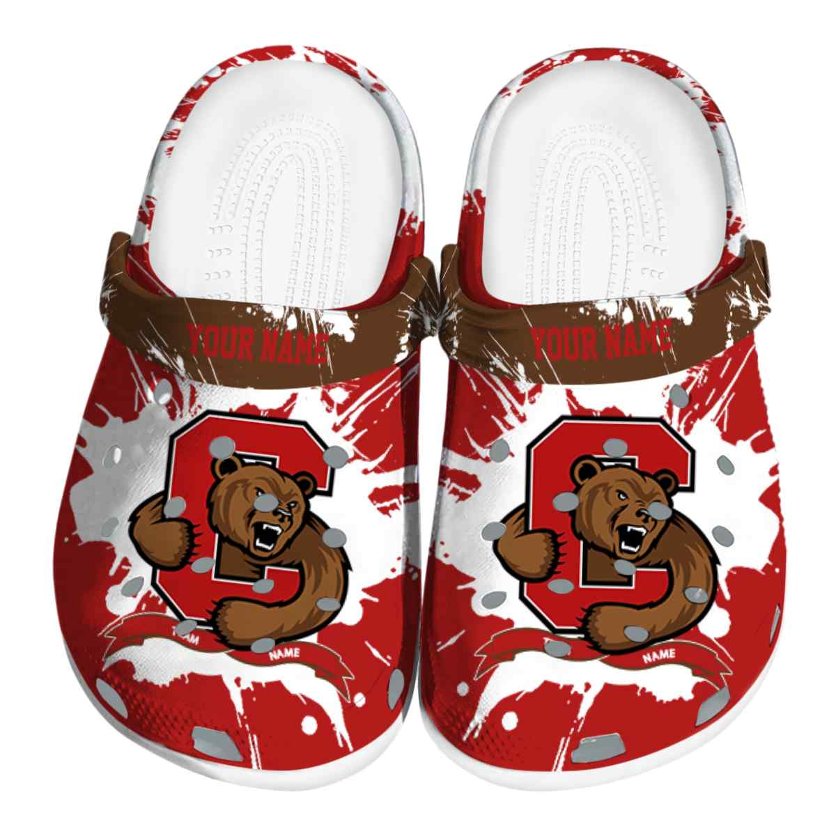 Cornell Big Red NCAA Sport Crocs Crocband Clogs Shoes Comfortable For Men Women and Kids