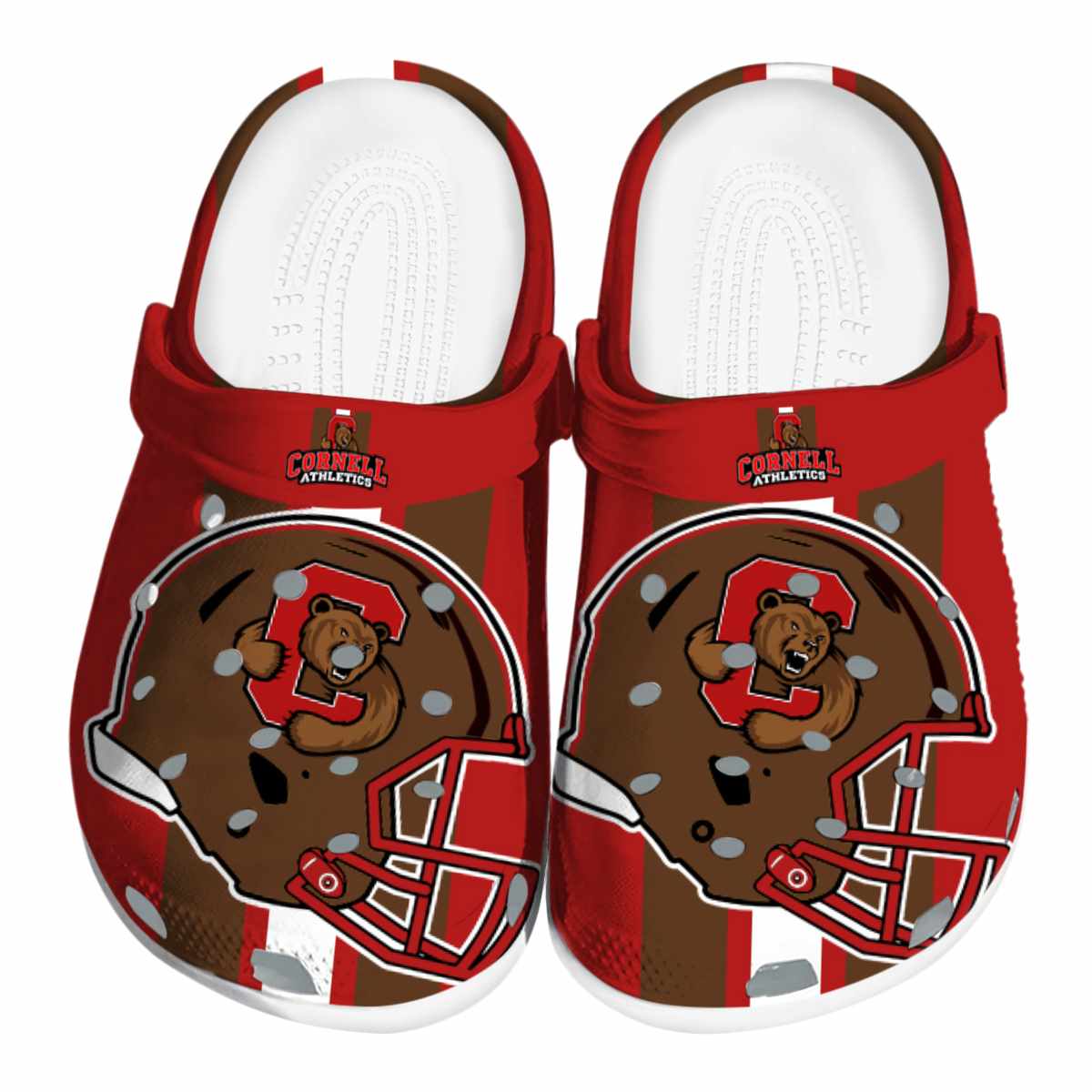 Cornell Big Red NCAA Sport Crocs Crocband Clogs Shoes Comfortable For Men Women and Kids