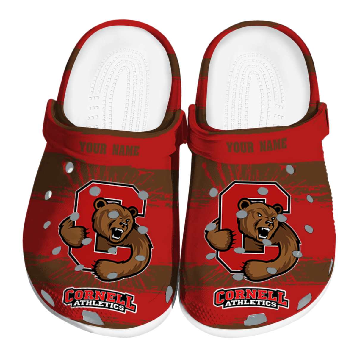 Cornell Big Red NCAA Sport Crocs Crocband Clogs Shoes Comfortable For Men Women and Kids