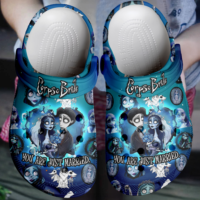 Corpse Bride Movie Crocs Crocband Clogs Shoes Comfortable For Men Women and Kids