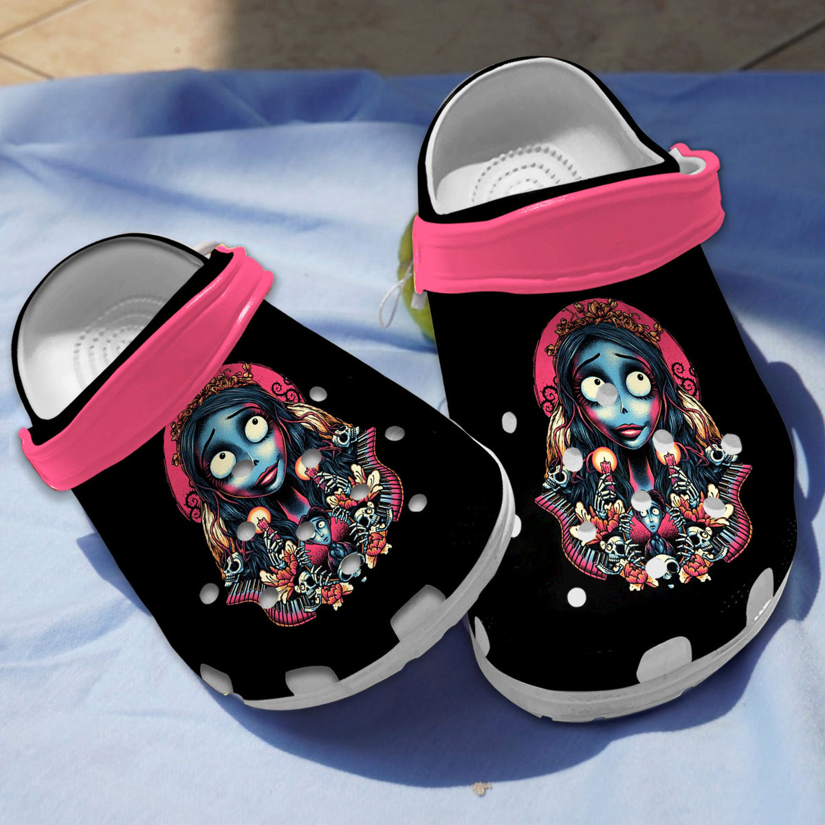 Corpse Bride Movie Crocs Crocband Clogs Shoes Comfortable For Men Women and Kids