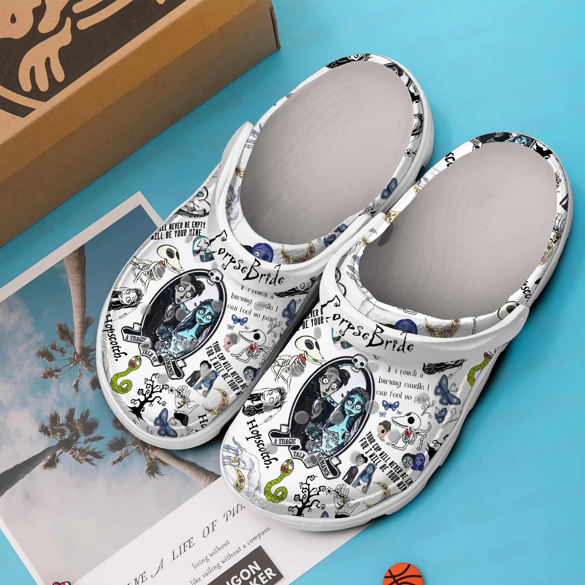 Corpse Bride Movie Crocs Crocband Clogs Shoes Comfortable For Men Women and Kids - Image 3