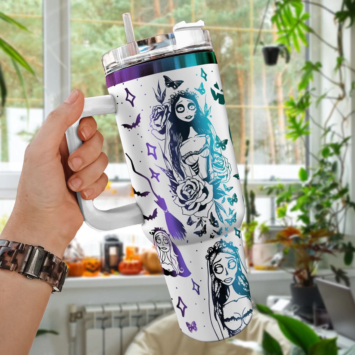 Corpse Bride Movies Custom Stanley Cup 40 oz 30 oz Tumbler With HandleTVC2301459 - Image 2