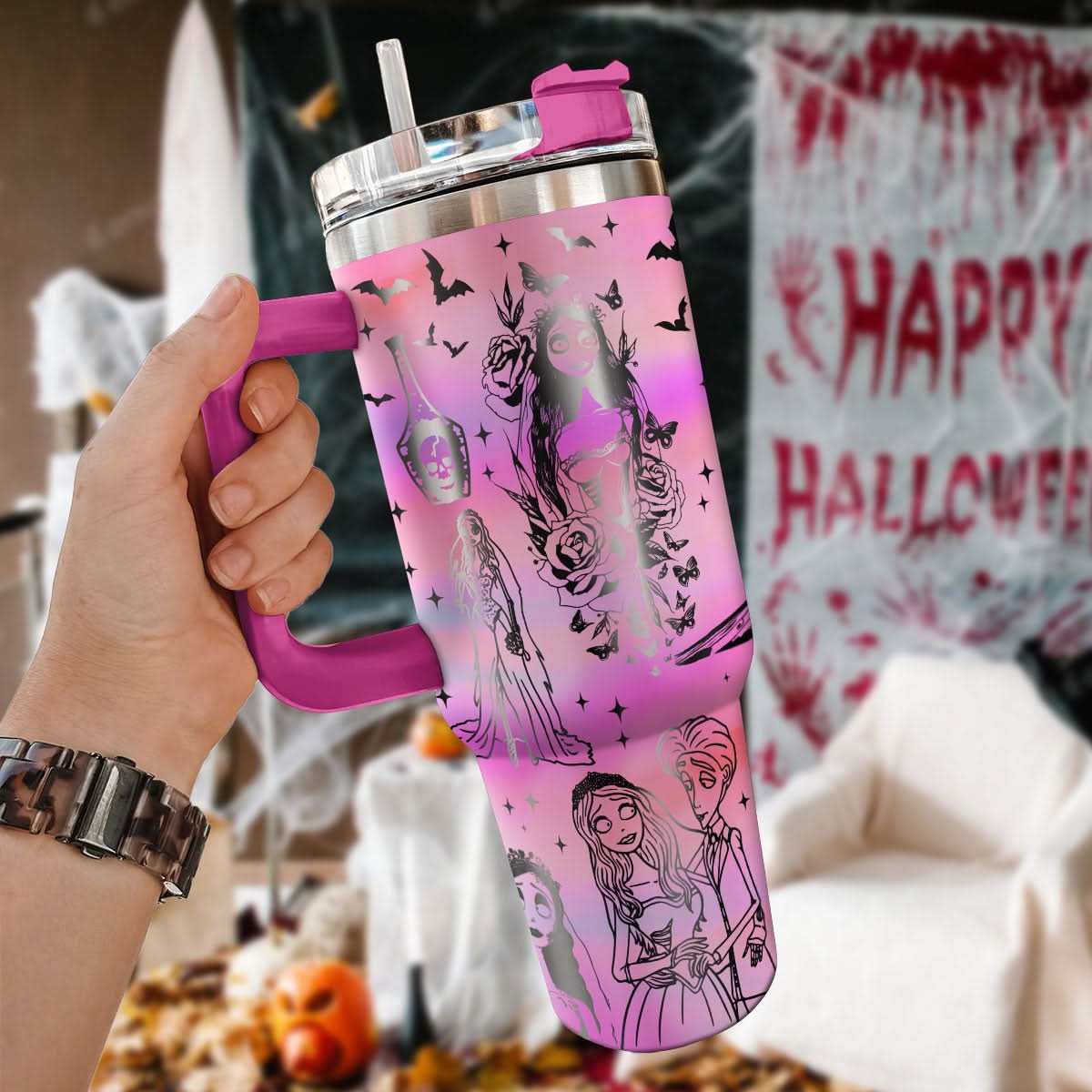 Corpse Bride Movies Custom Stanley Cup 40 oz 30 oz Tumbler With HandleTVC2301464