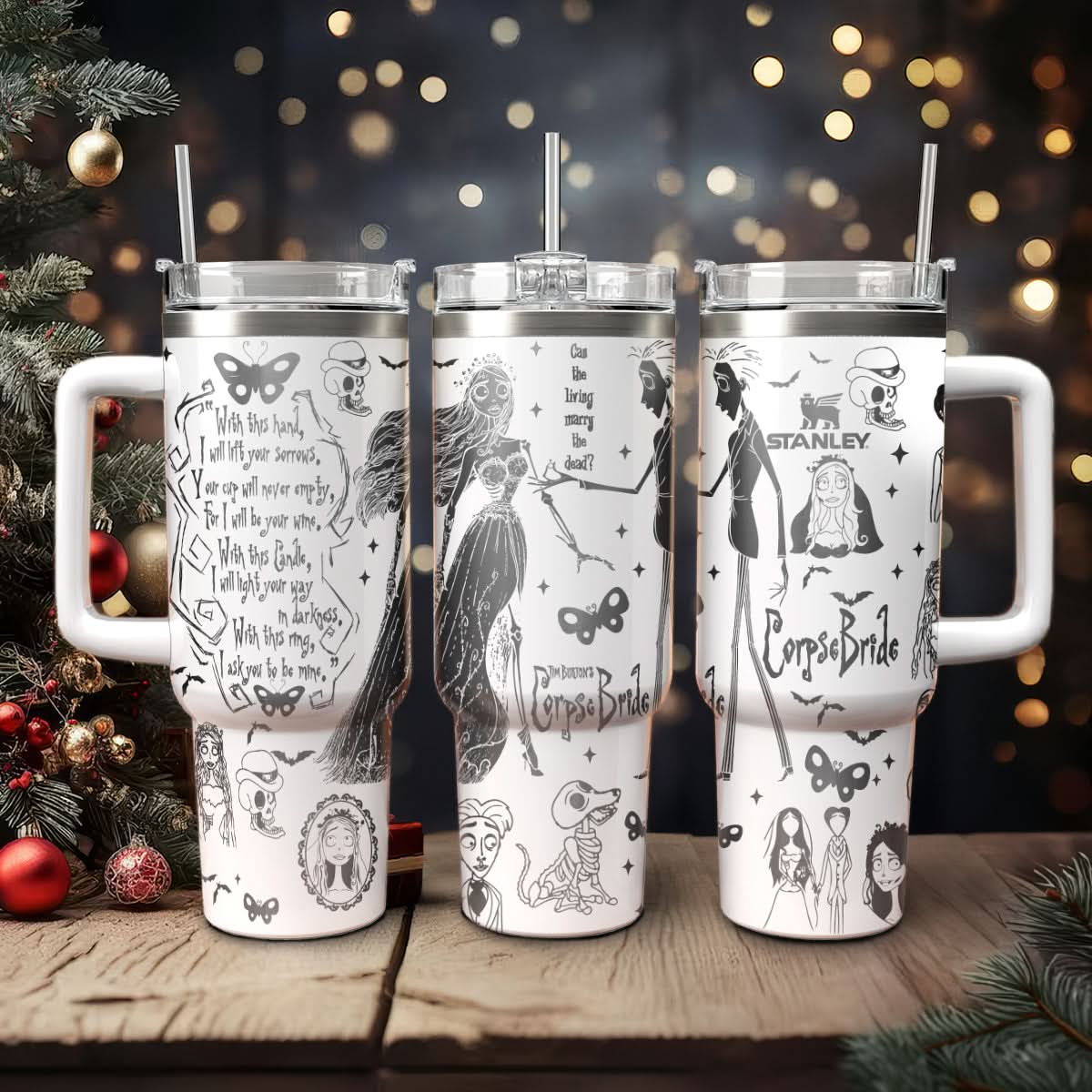 Corpse Bride Movies Custom Stanley Cup 40 oz 30 oz Tumbler With HandleTVC2301466