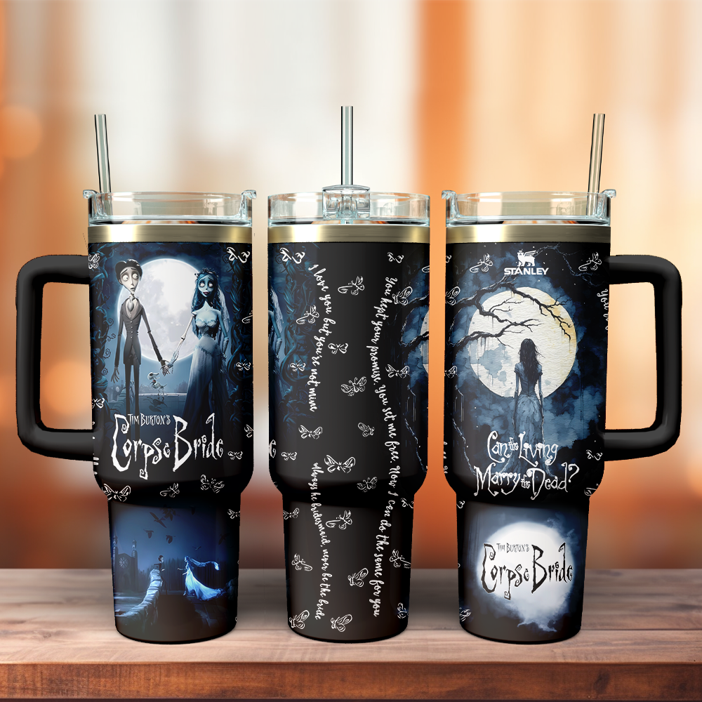 Corpse Bride x Halloween Custom Stanley Cup 40 oz 30 oz Tumbler With HandleTVC2301126 - Image 3