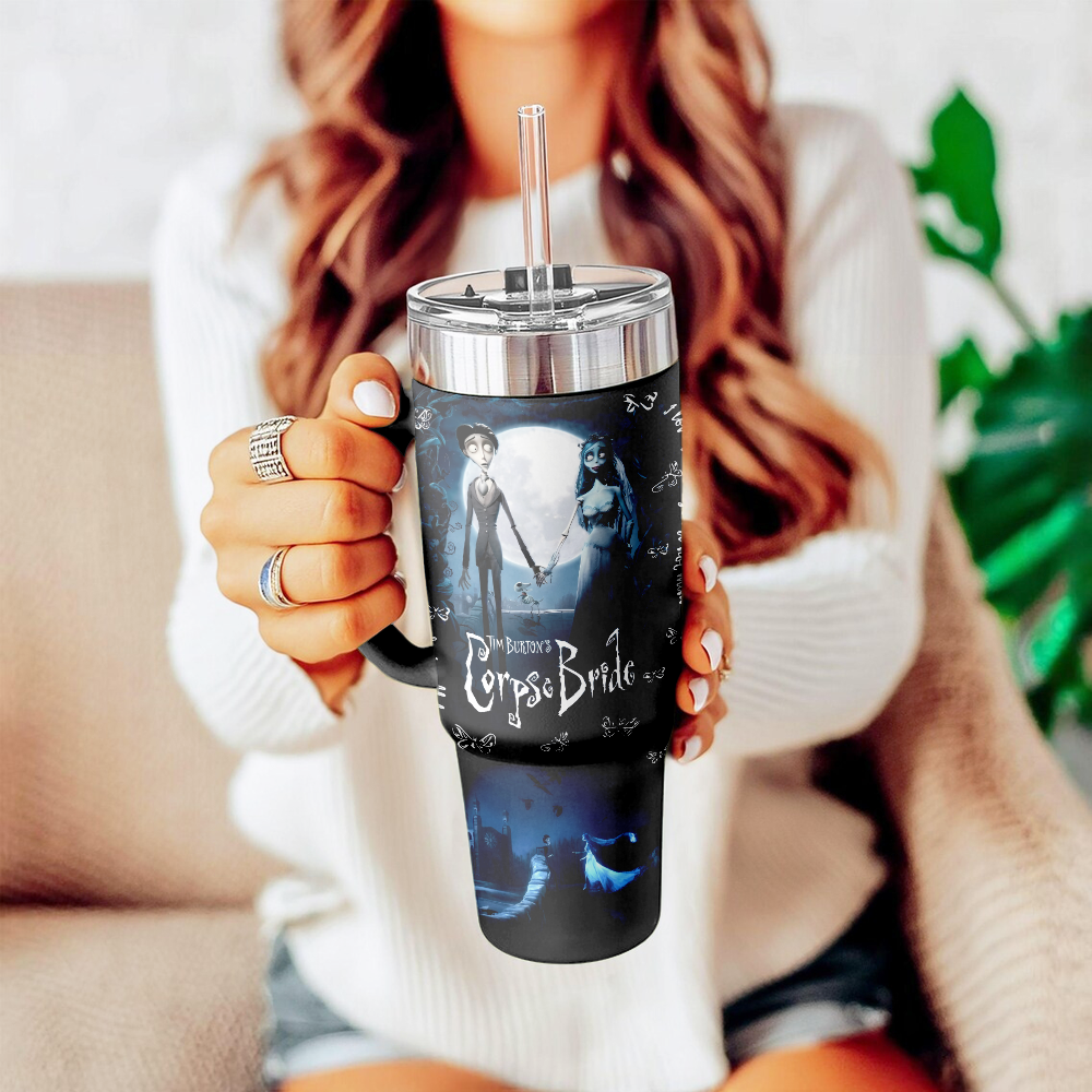 Corpse Bride x Halloween Custom Stanley Cup 40 oz 30 oz Tumbler With HandleTVC2301126 - Image 5