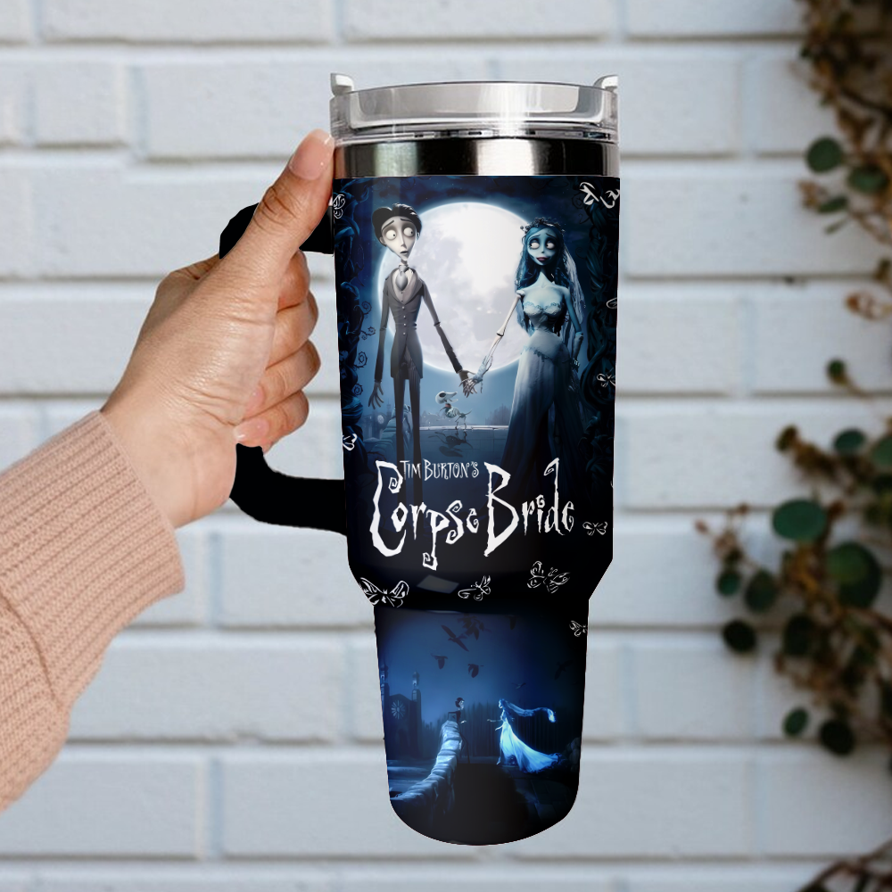Corpse Bride x Halloween Custom Stanley Cup 40 oz 30 oz Tumbler With HandleTVC2301126 - Image 4