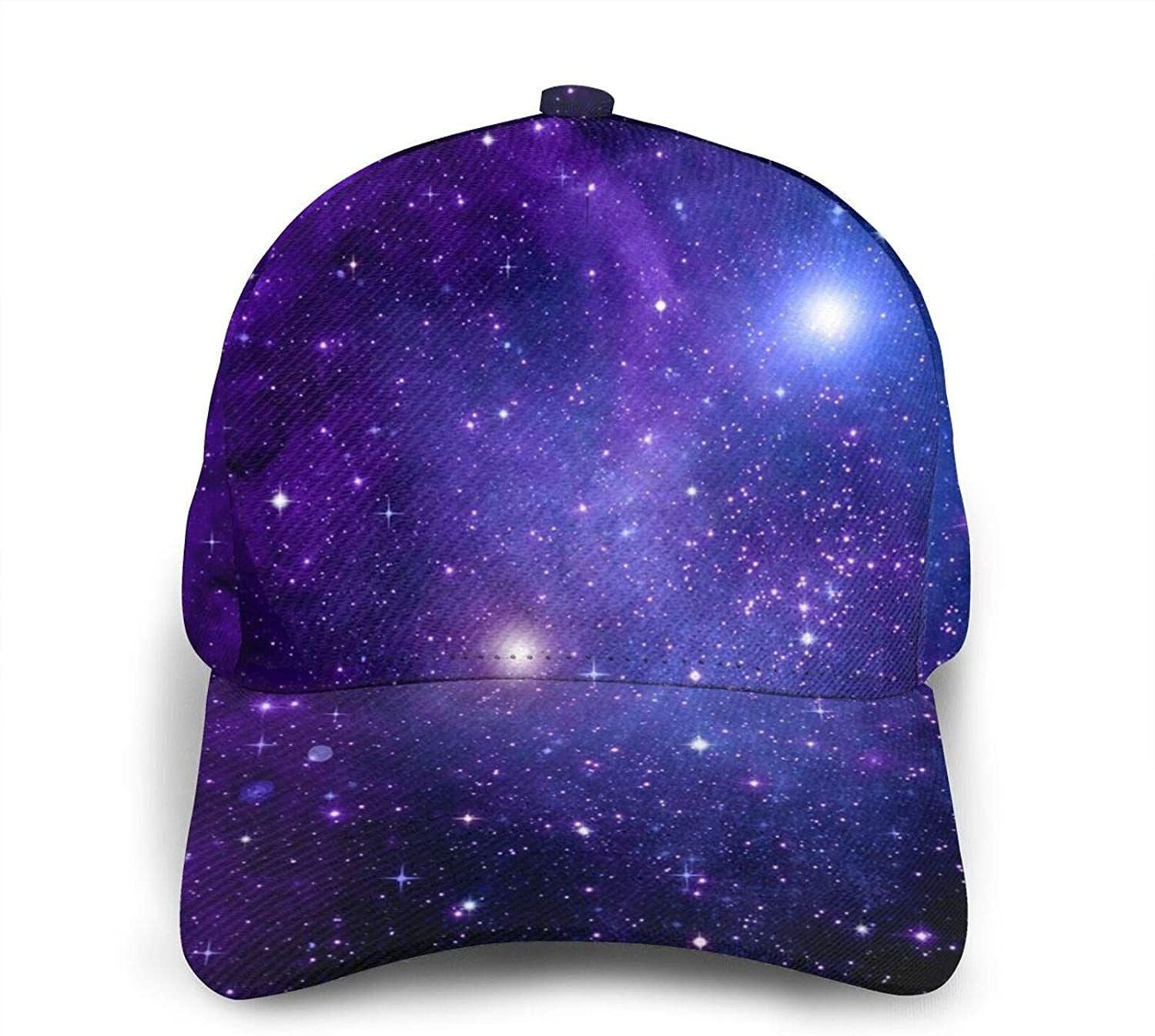 Cosmic Galaxy Space Pattern Fashion Men And Women Comfortable Curved Edge Baseball Cap 3D Trucker Hat Trucker Hats Custom Hats Gifts For Men & Women