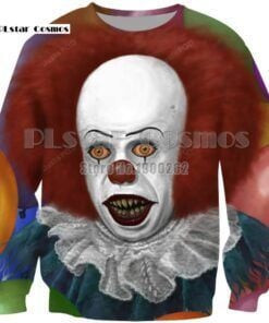 Cosmos Creepy Clown Ugly Christmas Sweater Adult 3D Funny Matching for family