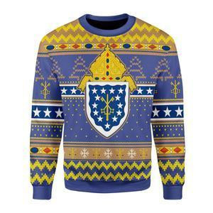 Costa Rica Roman Catholic Ugly Christmas Sweater Adult 3D Funny Matching for family