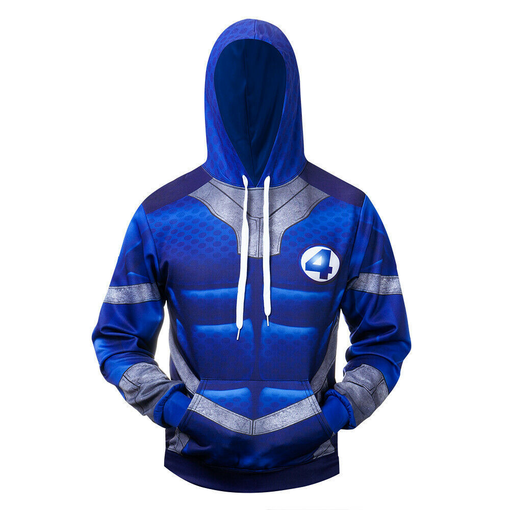 Costume Fantastic Four Suit 3D All Over Print Hoodie, Zip Hoodie