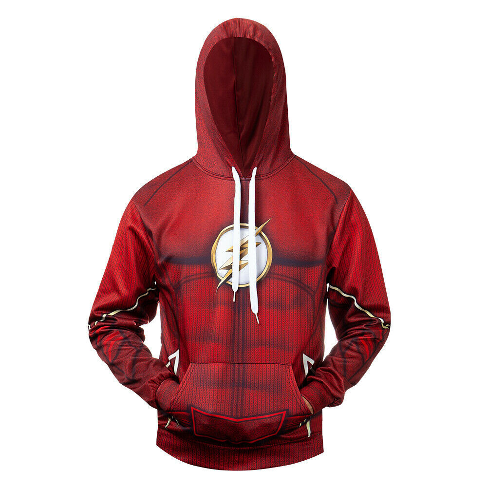 Costume Flash DC Suit 3D All Over Print Hoodie, Zip Hoodie