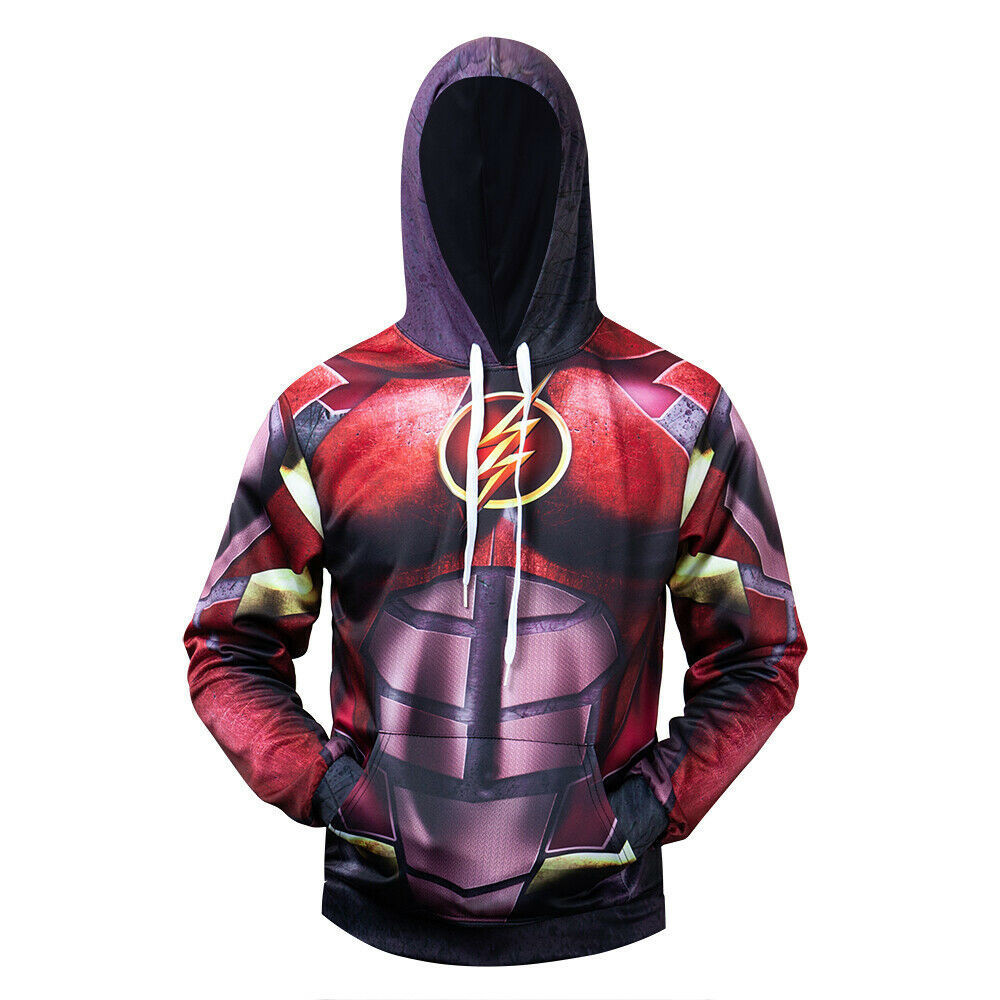 Costume Flash DC Suit Purple Mix 3D All Over Print Hoodie, Zip Hoodie
