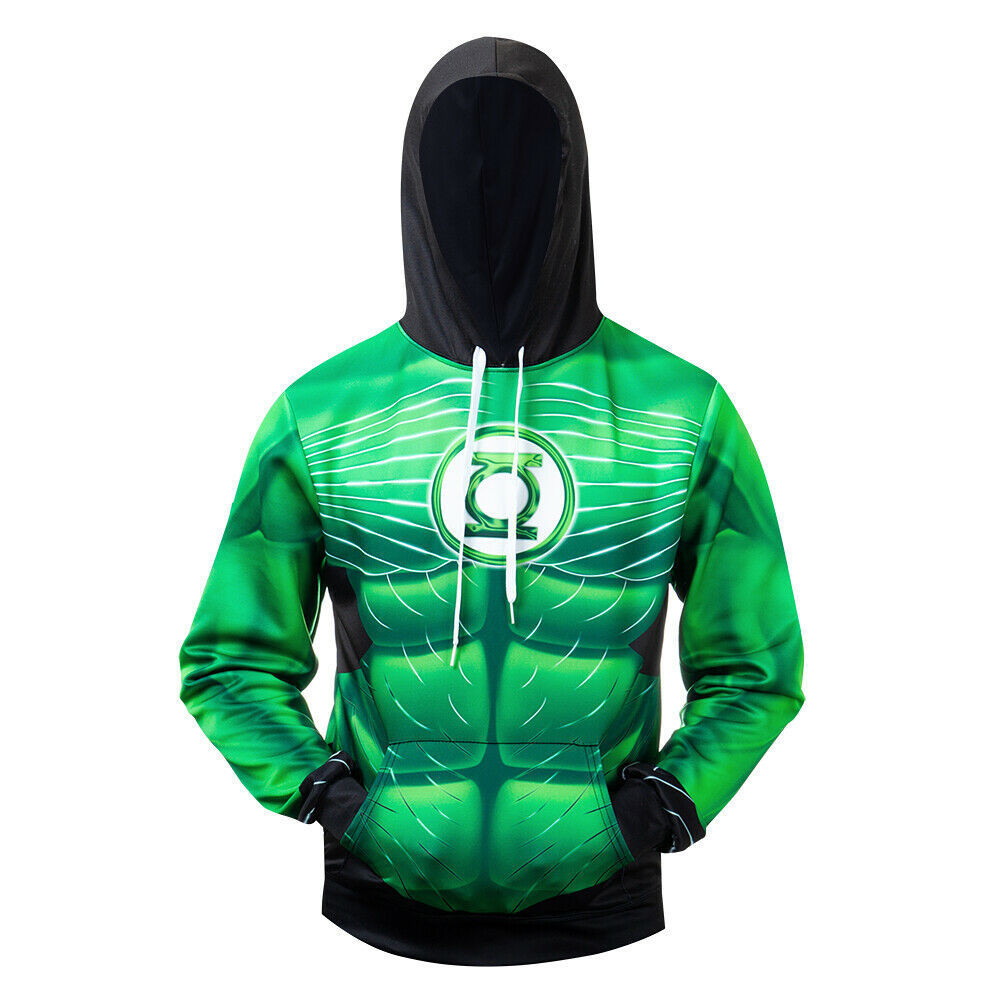 Costume Green Lantern Power Suit 3D All Over Print Hoodie, Zip Hoodie