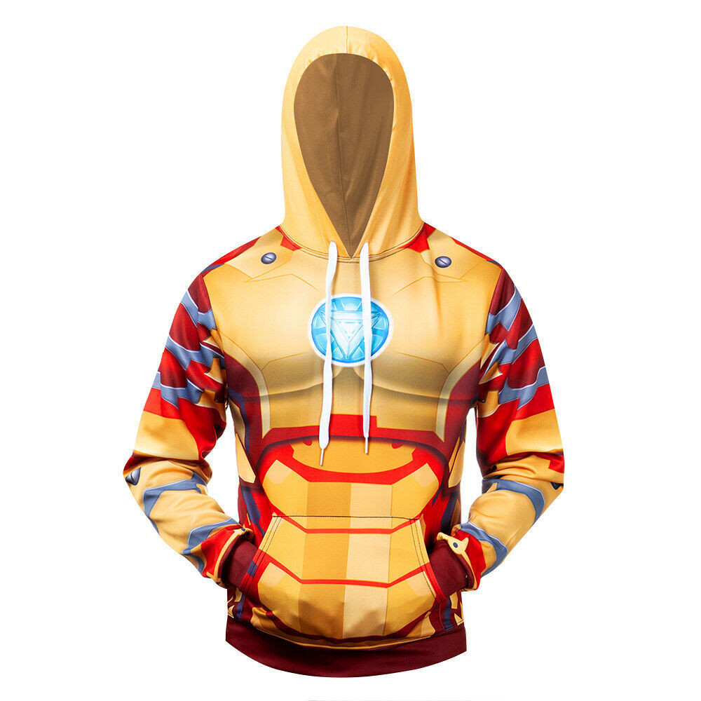 Costume Iron Man Battle Suit 3D All Over Print Hoodie, Zip Hoodie