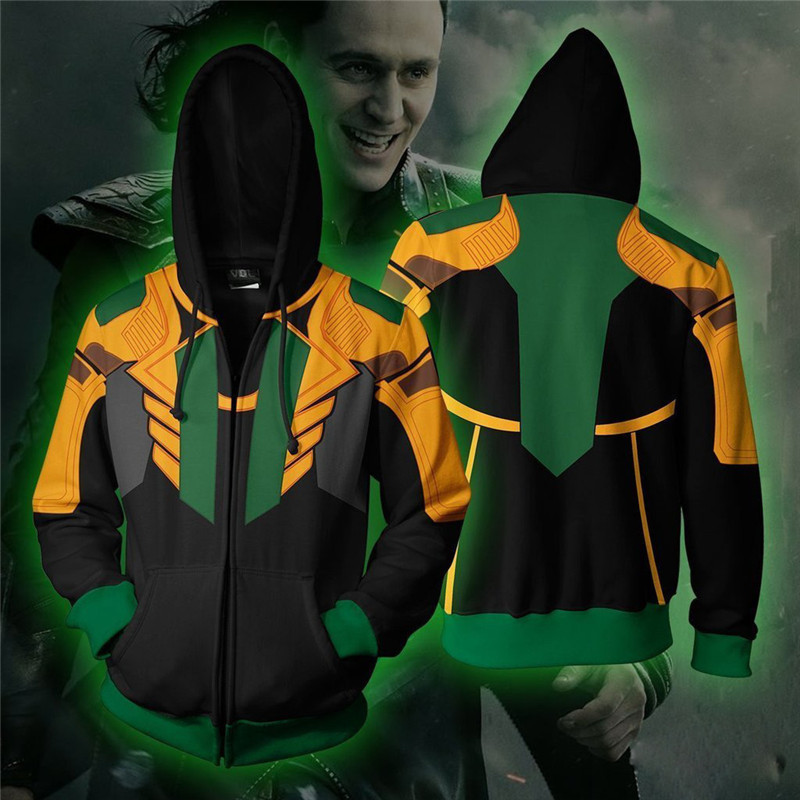Costume Loki Cosplay Suit 3D All Over Print Hoodie, Zip Hoodie