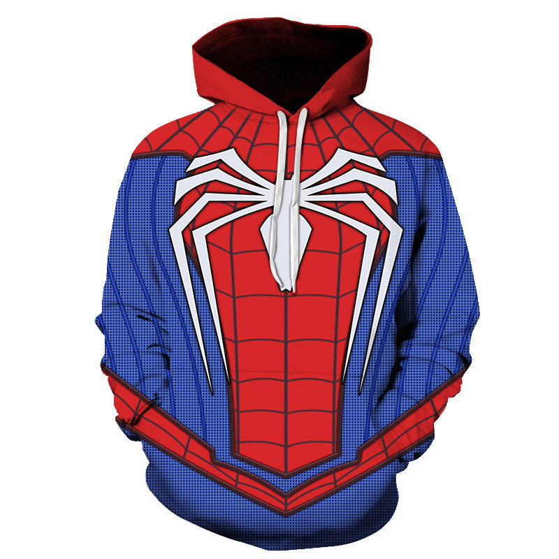 Costume Spider Man Red Blue Suit 3D All Over Print Hoodie, Zip Hoodie