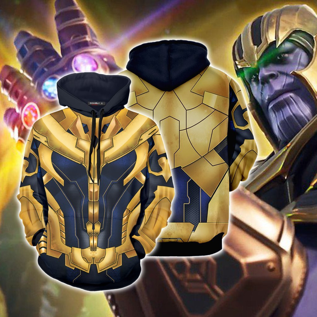 Costume Thanos Cosplay Suit 3D All Over Print Hoodie, Zip Hoodie