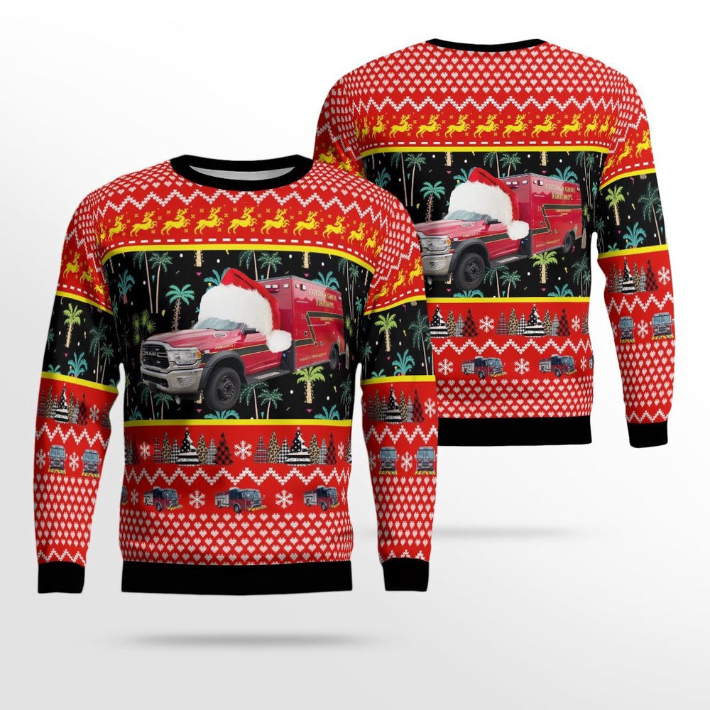 Cottage Grove Minnesota Cottage Grove Fire Department Christmas Ugly Sweater Xmas Unisex Sweater Christmas Gifts For Men Women