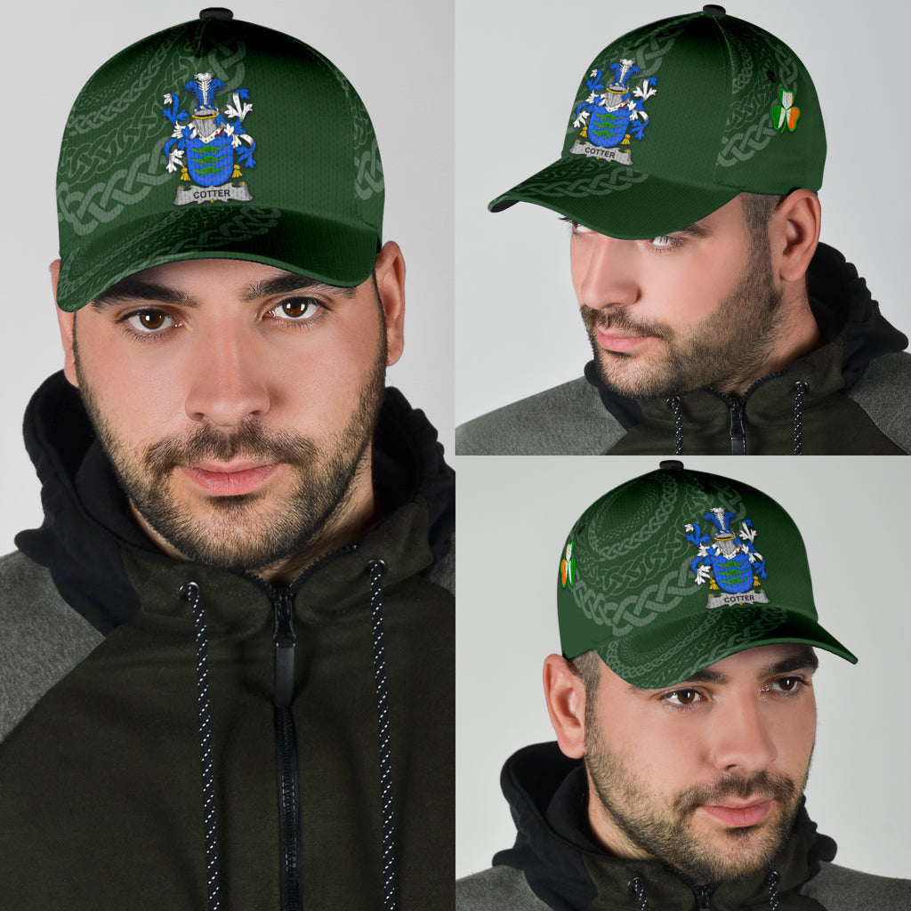 Cotter Coat Of Arms - Irish Family Crest St Patrick's Day Hat Classic Cap Trucker Hats Custom Hats Gifts For Men & Women