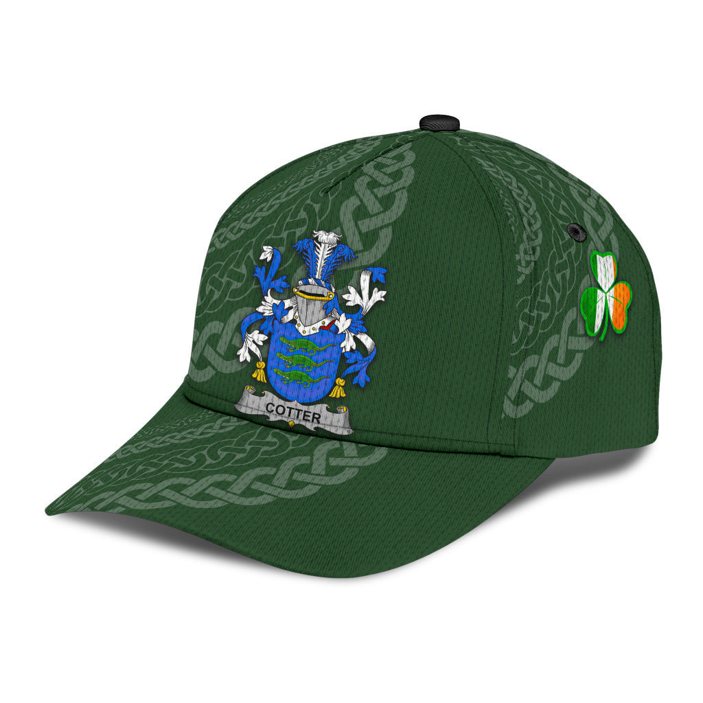 Cotter Coat Of Arms - Irish Family Crest St Patrick's Day Hat Classic Cap Trucker Hats Custom Hats Gifts For Men & Women