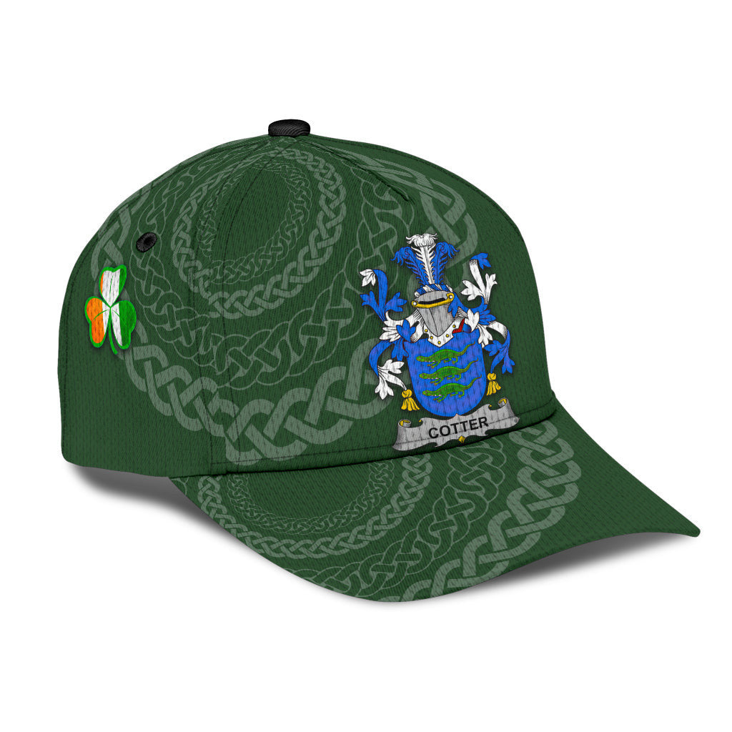 Cotter Coat Of Arms - Irish Family Crest St Patrick's Day Hat Classic Cap Trucker Hats Custom Hats Gifts For Men & Women